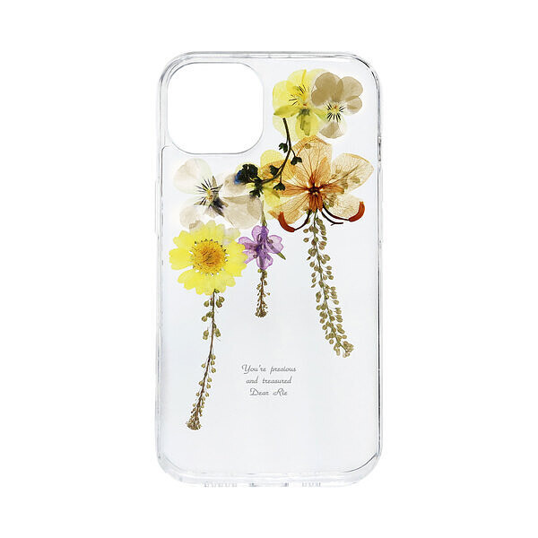 【名入れ無料】押し花スマホケース iPhone 15 用【送料無料】の通販は 5,005円