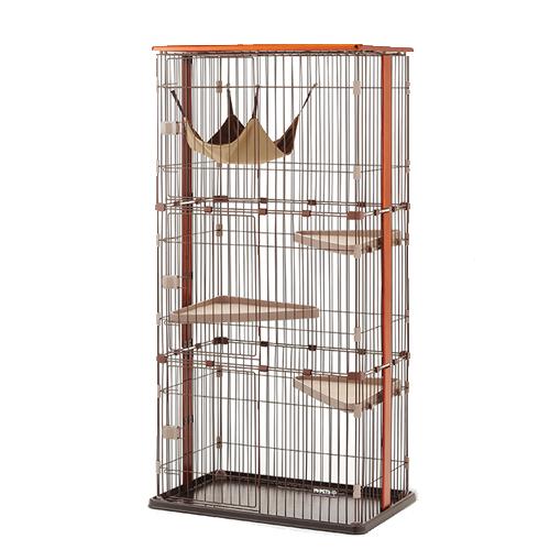 ボンビアルコン BONBI ウッドワンサークルキャット 3段タイプ （猫用ケージ） 26,956円