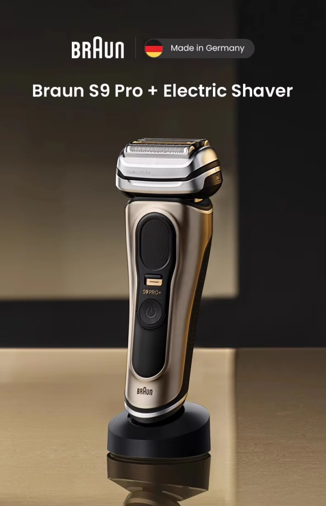 ブラウン 電気シェーバー シリーズ9 PRO 9619s ウェットドライ両用フローティングヘッド 充電式メンズシェービングマシン 105 4枚刃 両刃ステンレス鋼ブレード シェーバーケース付き