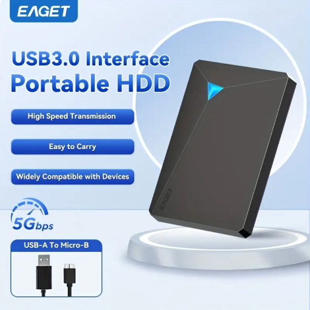 EAGET ポータブル 外付け HDD USB 3.0 大容量 4TB EAGET ポータブル 外付け HDD USB 3.0 プラグアンドプレイ 大容量 4TB