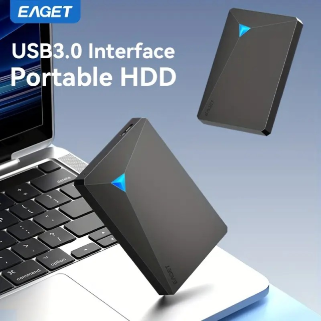 EAGET ポータブル 外付け HDD USB 3.0 プラグアンドプレイ 大容量 4TB
