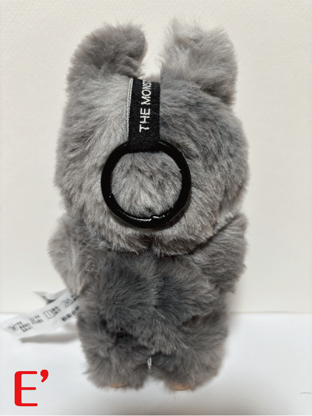 Labubu キーホルダー グレー LABUBU ZIMOMO ラブブ シークレットグレー labubu キーホルダー