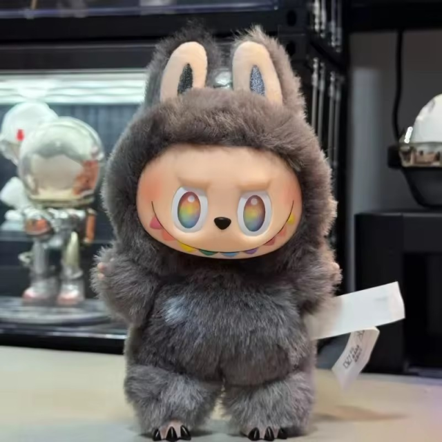 Labubu キーホルダー グレー labubu ラブブ キーホルダー グレー シークレットカラー