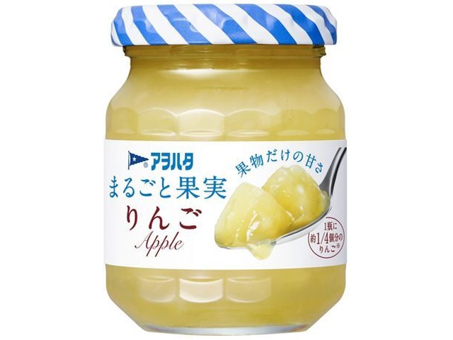 アヲハタ まるごと果実りんご １２５ｇ×24【全国送料無料】(一部地域別途)