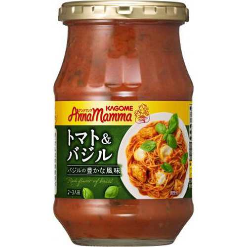 カゴメ アンナマンマ トマト＆バジル３３０ｇ  ×12の通販は