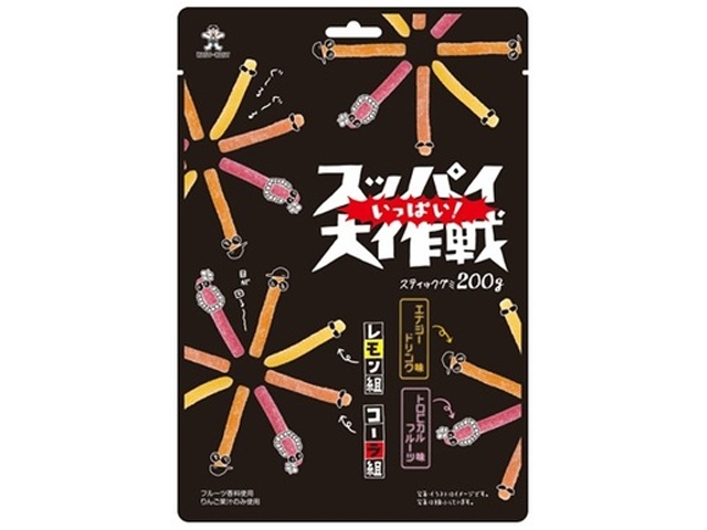 旺旺・ジャパン スッパイいっぱい！大作戦２００ｇ ×24 【全国送料無料】(沖縄・離島は別途)