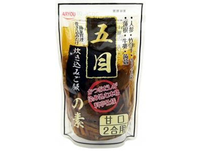 アリョウ 五目釜飯の素 ２合用３５０ｇ   ×24 【送料込】(沖縄・離島は別途)