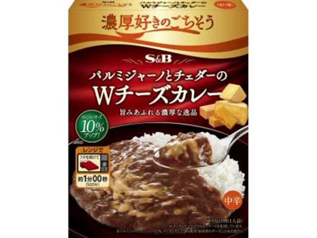 Ｓ＆Ｂ 濃厚好きのＷチーズカレー中辛 ×36 【送料込】(沖縄・離島は別途)
