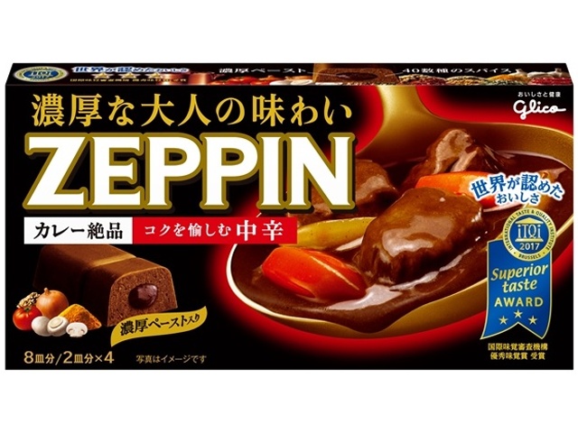 グリコ ＺＥＰＰＩＮカレールウ中辛 １７５ｇ ×60 【送料込】(沖縄・離島は別途)