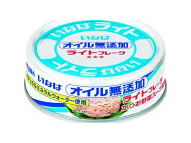 いなば ライトフレーク オイル無添加６０ｇ ×48 【全国送料無料】(一部地域除く)の通販は 9,400円