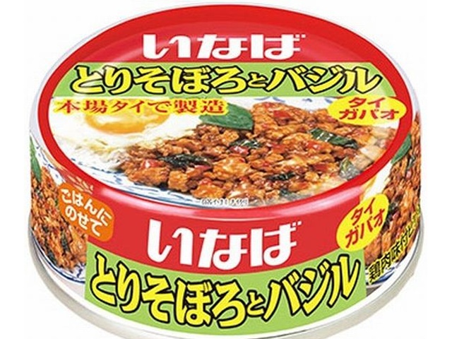 いなば とりそぼろとバジル Ｅ７５ｇ ×48 【全国送料無料】(一部地域除く)の通販は