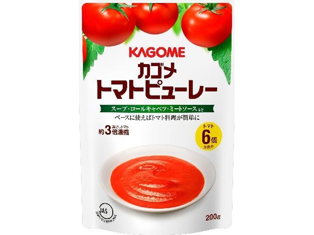 カゴメ トマトピューレー ２００ｇ ×30【全国送料無料】(一部地域別途)