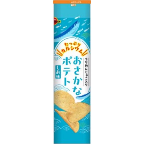 ブルボン おさかなポテト しお味９０ｇ  ×40 【全国送料無料】(一部地域除く)の通販は