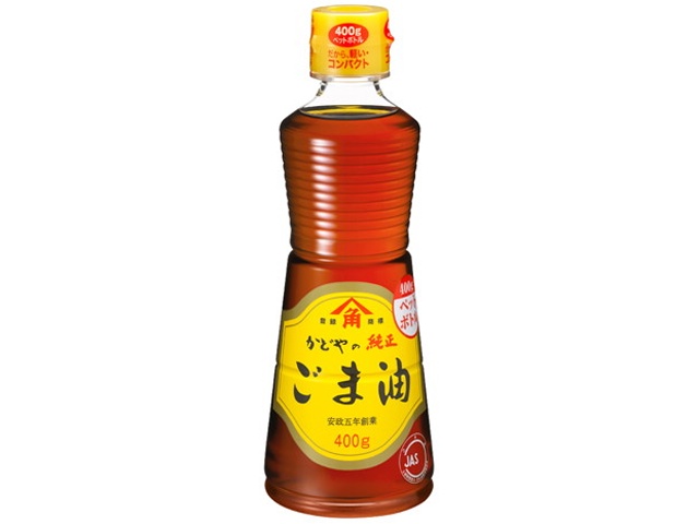 かどや製油 金印純正ごま油 ペット４００ｇ ×12【全国送料無料】(一部地域別途)