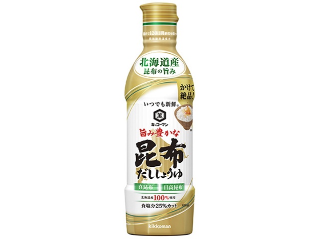 キッコーマン いつでも新鮮旨み豊かな昆布しょうゆ４５０ｍｌ ×12 【全国送料無料】(一部地域除く) 5,971円