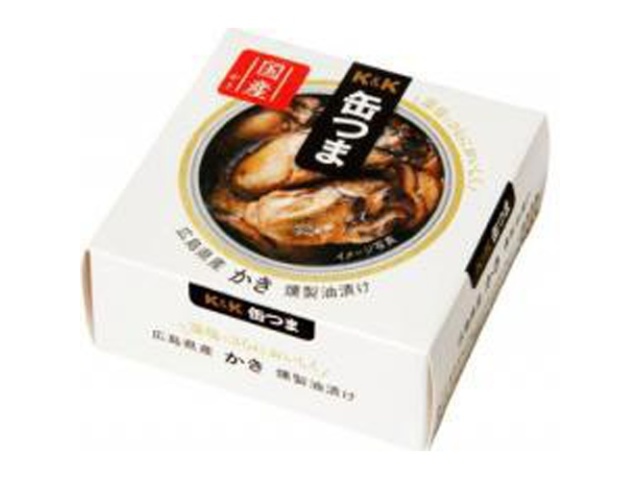 Ｋ＆Ｋ 缶つまＰ広島かき燻製油漬け Ｆ３号缶×24【全国送料無料】(一部地域別途)