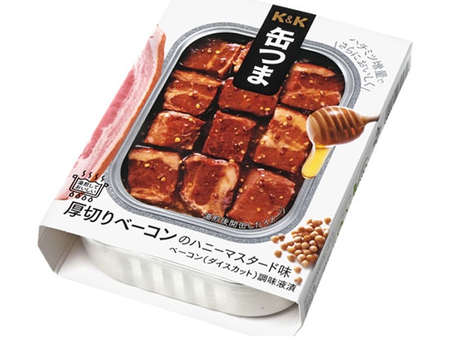 Ｋ＆Ｋ 缶つまＲベーコンハニーマスタード １０５ｇ×24【全国送料無料】(一部地域別途)