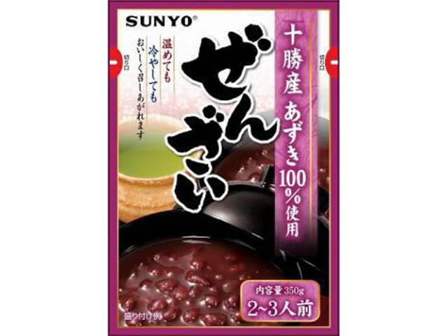 サンヨー ぜんざい 大袋３５０ｇ×24【全国送料無料】(一部地域別途)