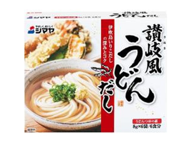 シマヤ 讃岐風うどんだし ６袋 ×60【全国送料無料】(一部地域別途)