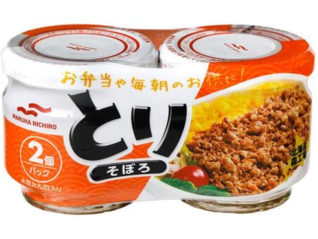 マルハ とりそぼろ ５０ｇｘ２瓶 ×24 【全国送料無料】一部地域別途の通販は