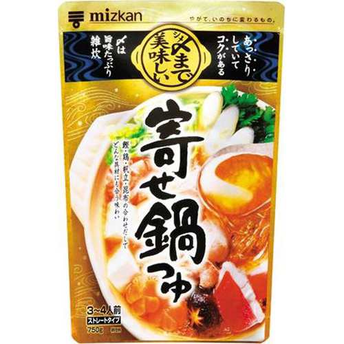 ミツカン 寄せ鍋つゆストレート７５０ｇ  ×12