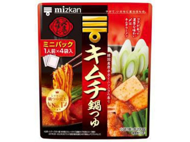 ミツカン キムチ鍋つゆ ミニパック４袋 ×20 【全国送料無料】(一部地域除く)の通販は 10,765円