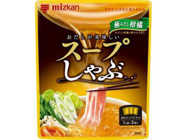 ミツカン スープしゃぶ 極みだし柑橘３袋×24【全国送料無料】(一部地域別途)