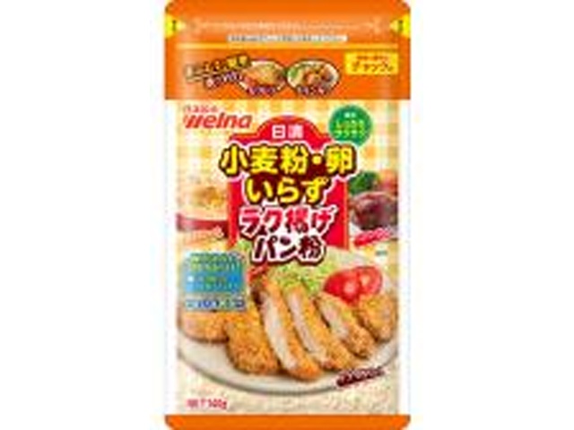 日清 小麦粉・卵いらずラク揚げパン粉 チャック付×20【全国送料無料】(一部地域別途)