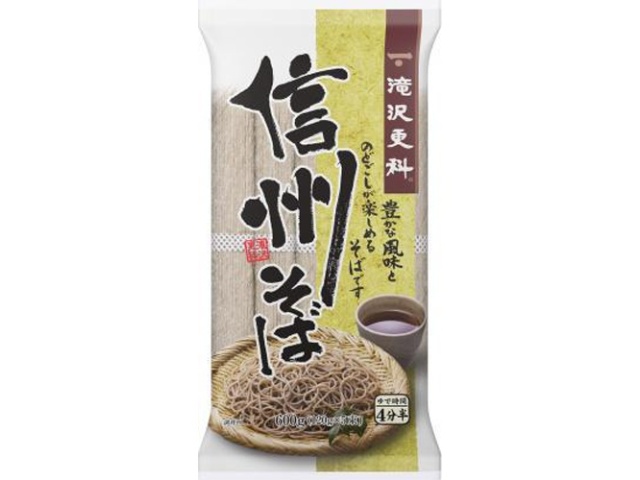 日清 滝沢更科 信州そば６００ｇ ×15 【送料込】(沖縄・離島は別途)