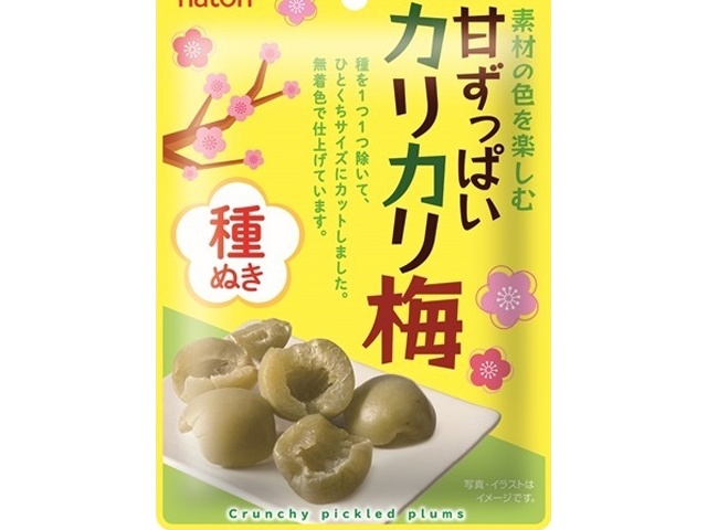 なとり 素材甘ずっぱいカリカリ梅種ぬき ２２ｇ ×80 【全国送料無料】(沖縄・離島は別途)