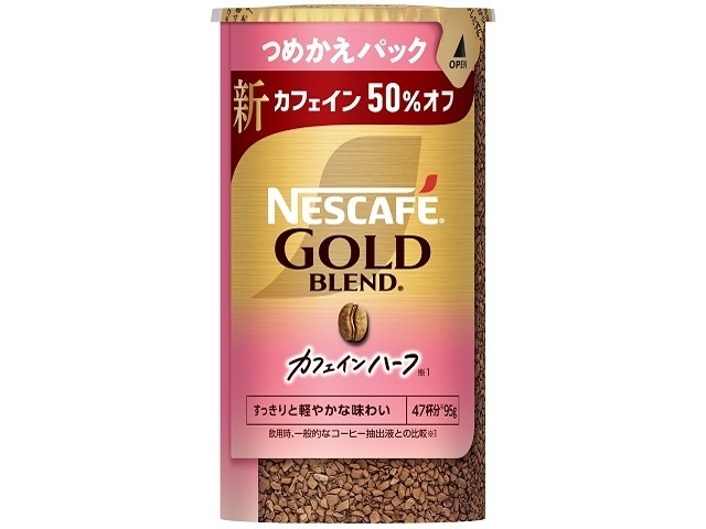 ゴールドブレンド カフェインハーフエコシス９５ｇ ×24 【送料込】(沖縄・離島は別途)