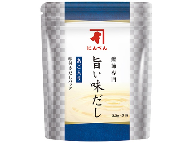 にんべん 旨い味だし あご入り５．５ｇ×８袋  ×10 【全国送料無料】一部地域別途 8,599円