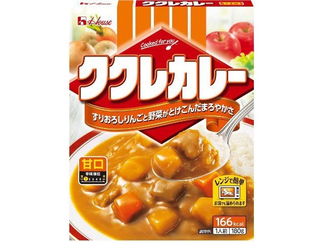 ハウス食品 ククレカレー 甘口１８０ｇ ×60 【送料込】(沖縄・離島は別途)