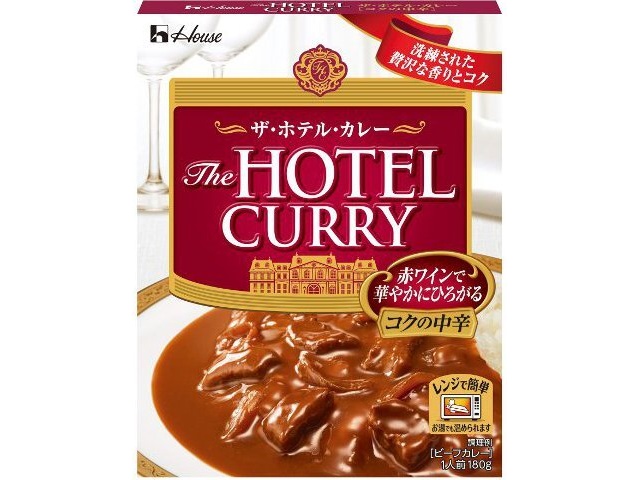 ハウス食品 ザ・ホテル・カレーコクの中辛 １８０ｇ ×60 【送料込】(沖縄・離島は別途)