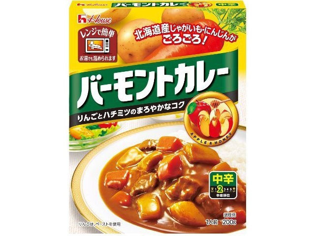 ハウス食品 レトルトバーモントカレー中辛２００ｇ  ×60の通販は 17,195円