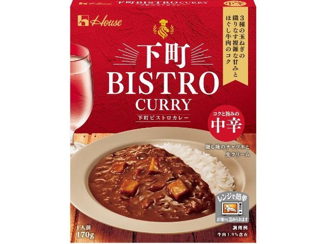 ハウス食品 下町ＢＩＳＴＲＯＣＵＲＲＹ 中辛１７０ｇ ×60 【送料込】(沖縄・離島は別途)