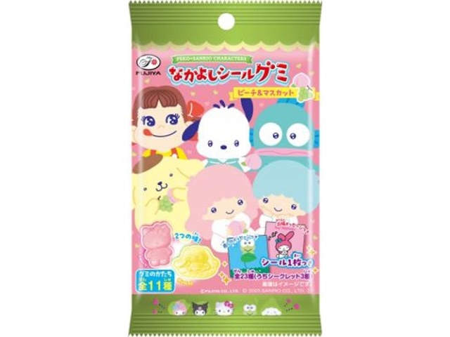 不二家 ペコサンリオグミ（ピーチ＆マスカット）６粒 ×160 【全国送料無料】(沖縄・離島は別途)