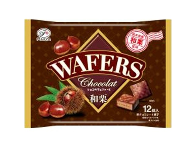 不二家 ショコラウェファース 和栗１２個  ×18 【全国送料無料】(沖縄・離島は別途)