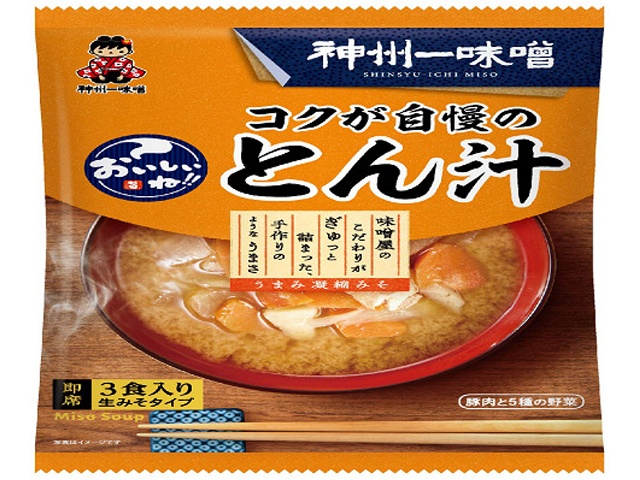 神州一 おいしいね！！ コクが自慢のとん汁３食×48【全国送料無料】(一部地域別途)