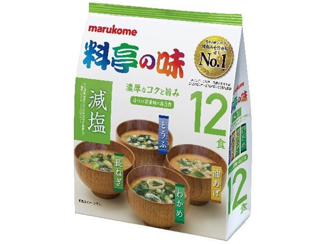 マルコメ お徳用料亭の味みそ汁減塩 １２食×48【全国送料無料】(一部地域別途)