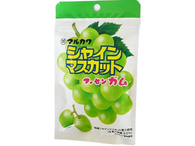 丸川製菓 シャインマスカットフーセンガム チャック袋 ×180 【全国送料無料】(沖縄・離島は別途)