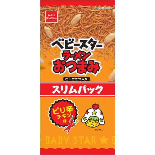 お酒に合う菓子・珍味 ベビースター ラーメンおつまみピリ辛チキン５２ｇ ×80