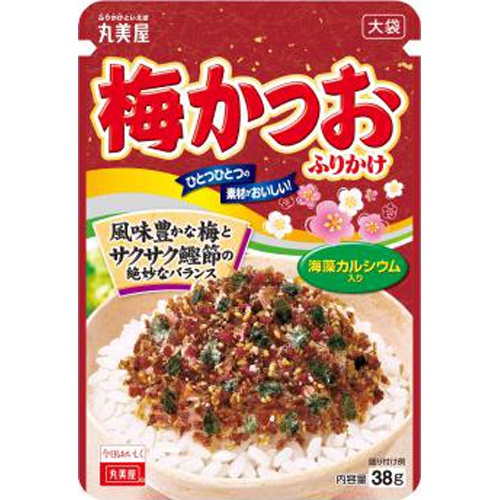 丸美屋 梅かつおふりかけ 大袋３８ｇ ×80 【全国送料無料】一部地域別途