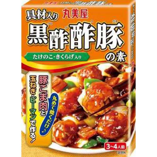 丸美屋 具材入り黒酢酢豚の素 １８０ｇ  ×60の通販は