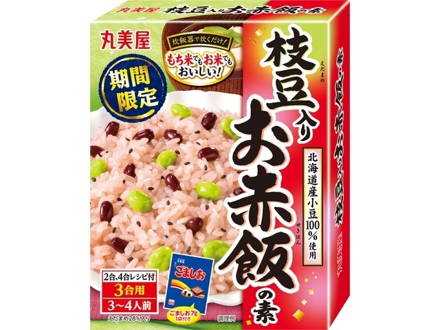 丸美屋 期間限定枝豆入りお赤飯の素 ２０９ｇ  ×30【全国送料無料】(一部地域除く)の通販は 8,981円
