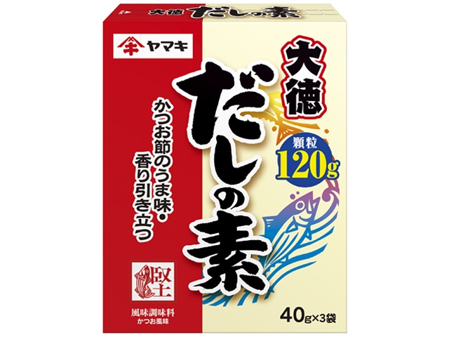 ヤマキ だしの素大徳 １２０ｇ  ×30 【全国送料無料】(一部地域除く)の通販は 10,063円
