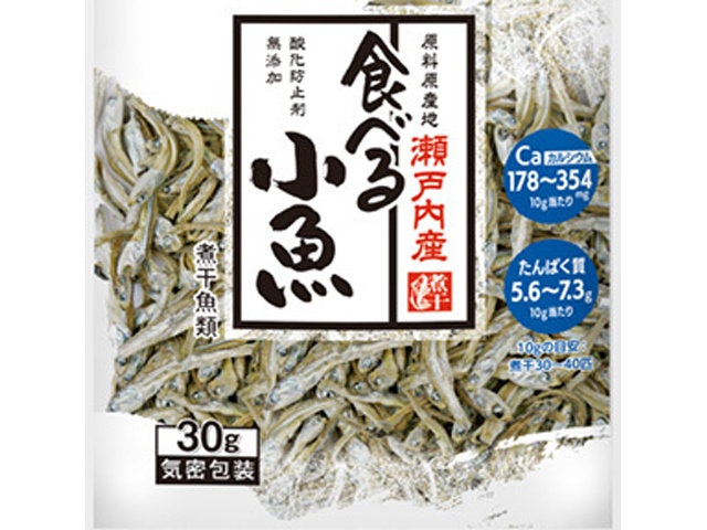 ヤマキ 瀬戸内産 食べる小魚３０ｇ ×800 【全国送料無料】一部地域別途の通販は
