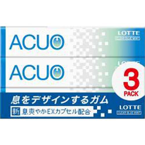 ロッテ ＡＣＵＯクリアブルーミント３Ｐ ×100 【全国送料無料】(一部地域除く)