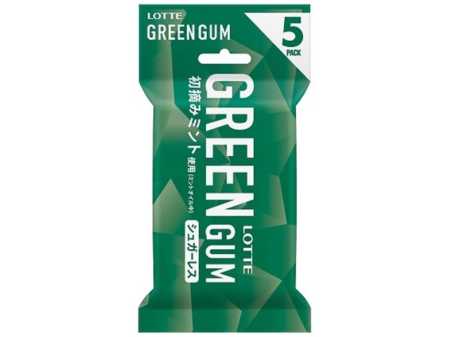 ロッテ グリーンガム５Ｐ ×60 【全国送料無料】(沖縄・離島は別途)