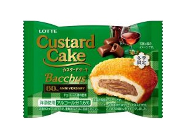 ロッテ カスタードケーキバッカス仕立て個売り １個  ×150 【全国送料無料】(一部地域除く)の通販は 14,926円